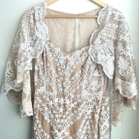 Goddiva Embroidered Sequin Dress - Picture 3 of 6